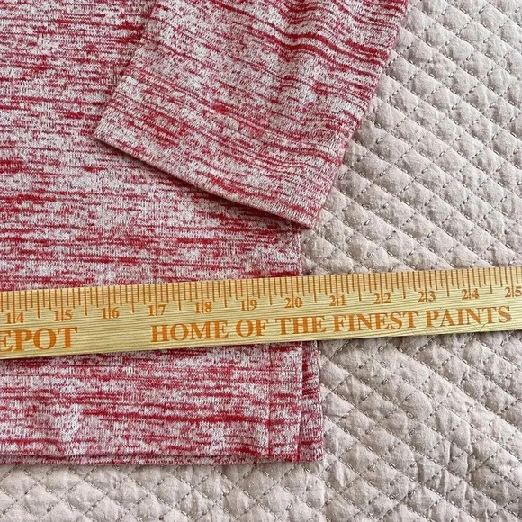 Soft Surroundings Touchable Tunic Pullover Button Sweater Red Size XS - Picture 7 of 10